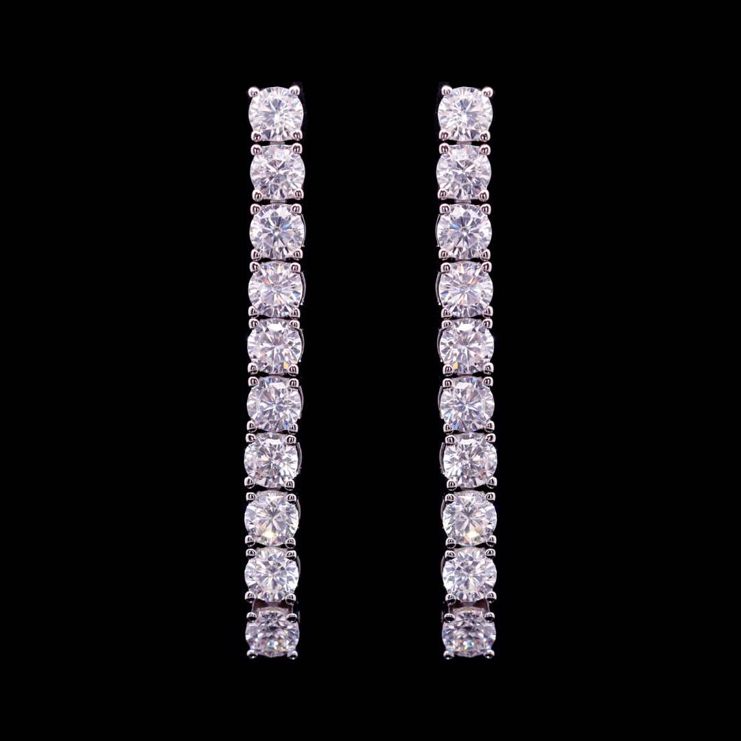 Omnia Ellen White Luxury Bridal Full Set in High Quality Zircon Stone Premium Rhodium Plated - OMNIASTORES KSA