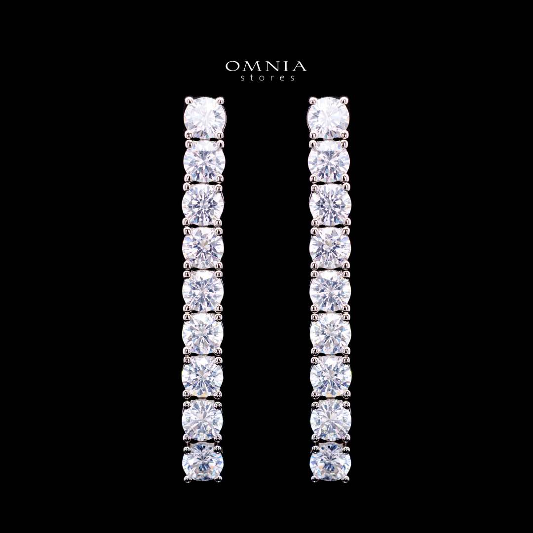 Omnia Rowan Bridal Full Set Accessories in High Quality Zircon Stone in Rhodium Plated - OMNIASTORES KSA