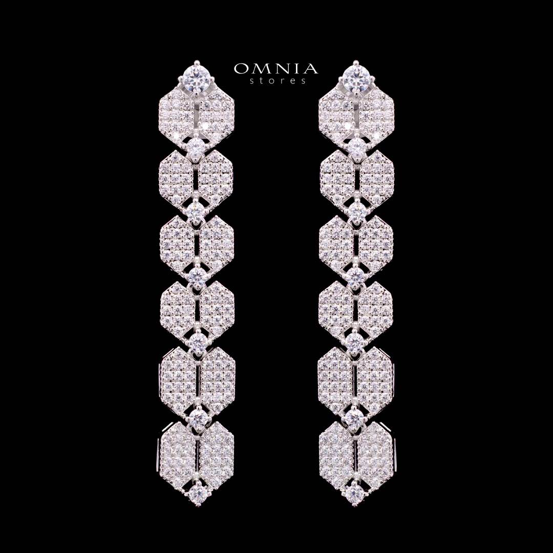 Jessica White Luxury Bridal Full Set in High Quality Rhodium Plated Zircon Stones