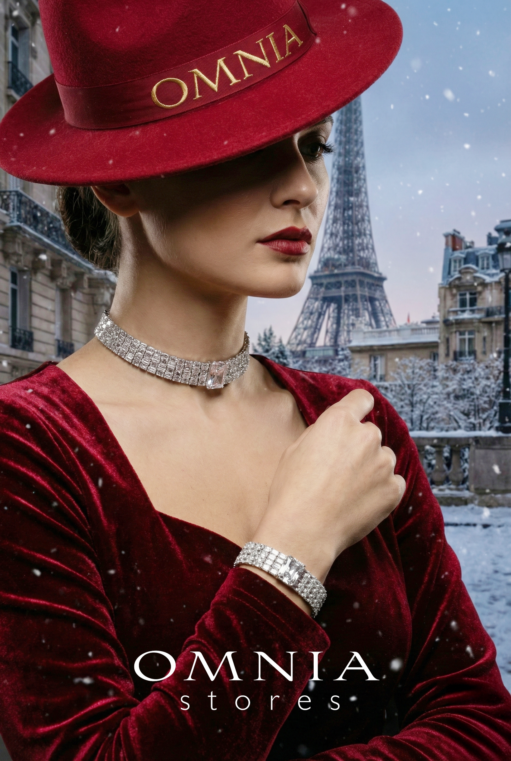 Omnia Zeina Silver Set in 925 Silver with High-Quality Simulated Diamonds - OMNIASTORES KSA