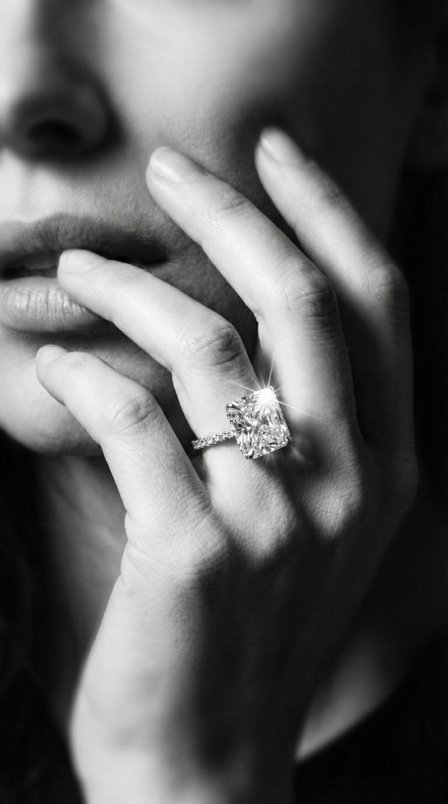 Omnia Adele White 1.25 Carat Ring In 925 Silver High Quality Simulated Diamonds