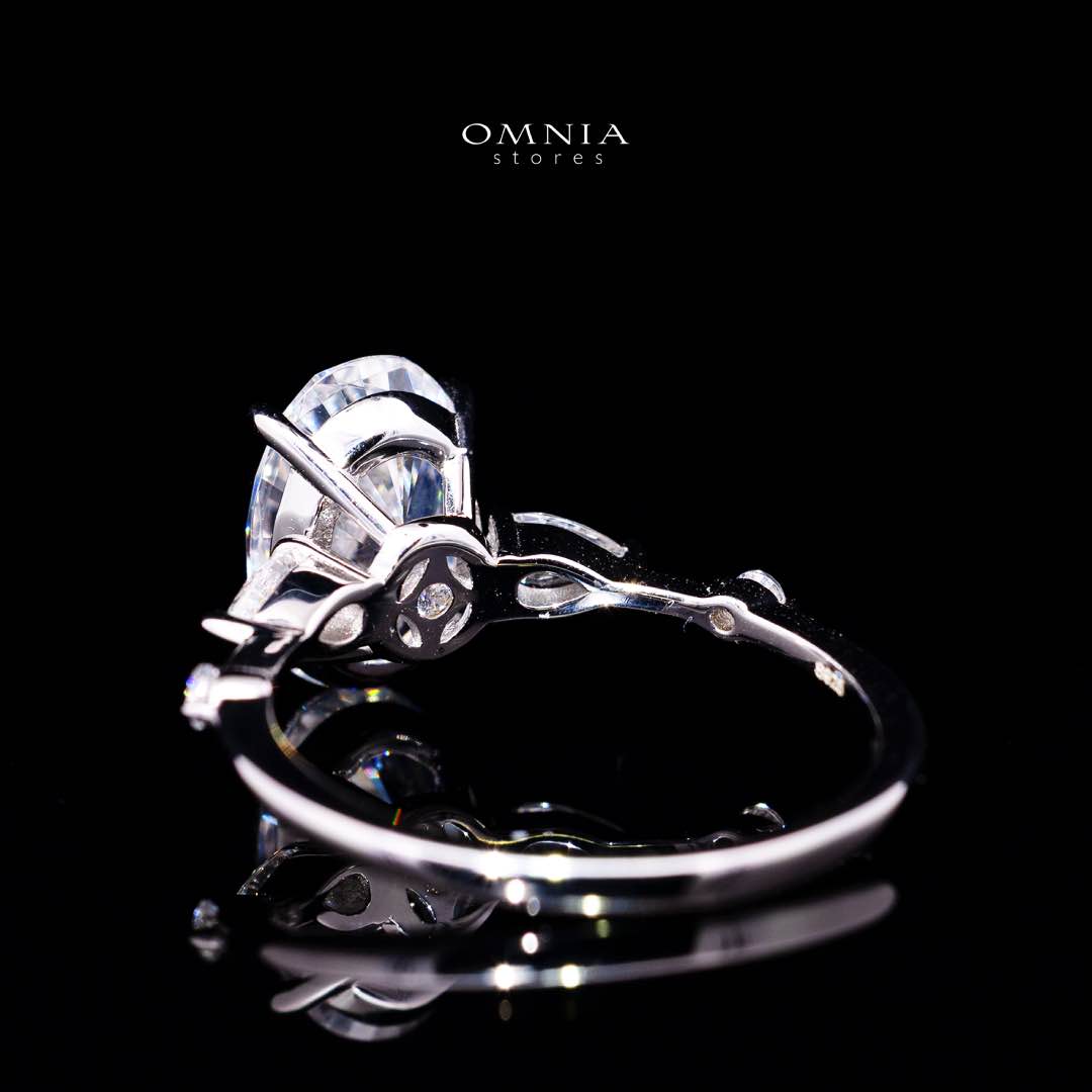 Omnia Aaliyat Silver Ring In 925 Silver High Quality Lab Crafted Stones