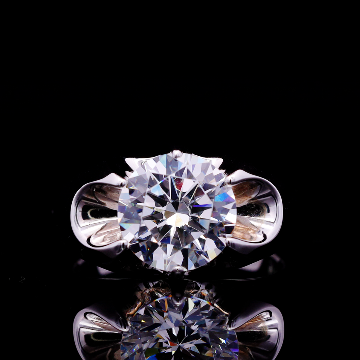 Omnia Maida Silver Ring In 925 Silver High Quality Certified Lab Crafted Stones