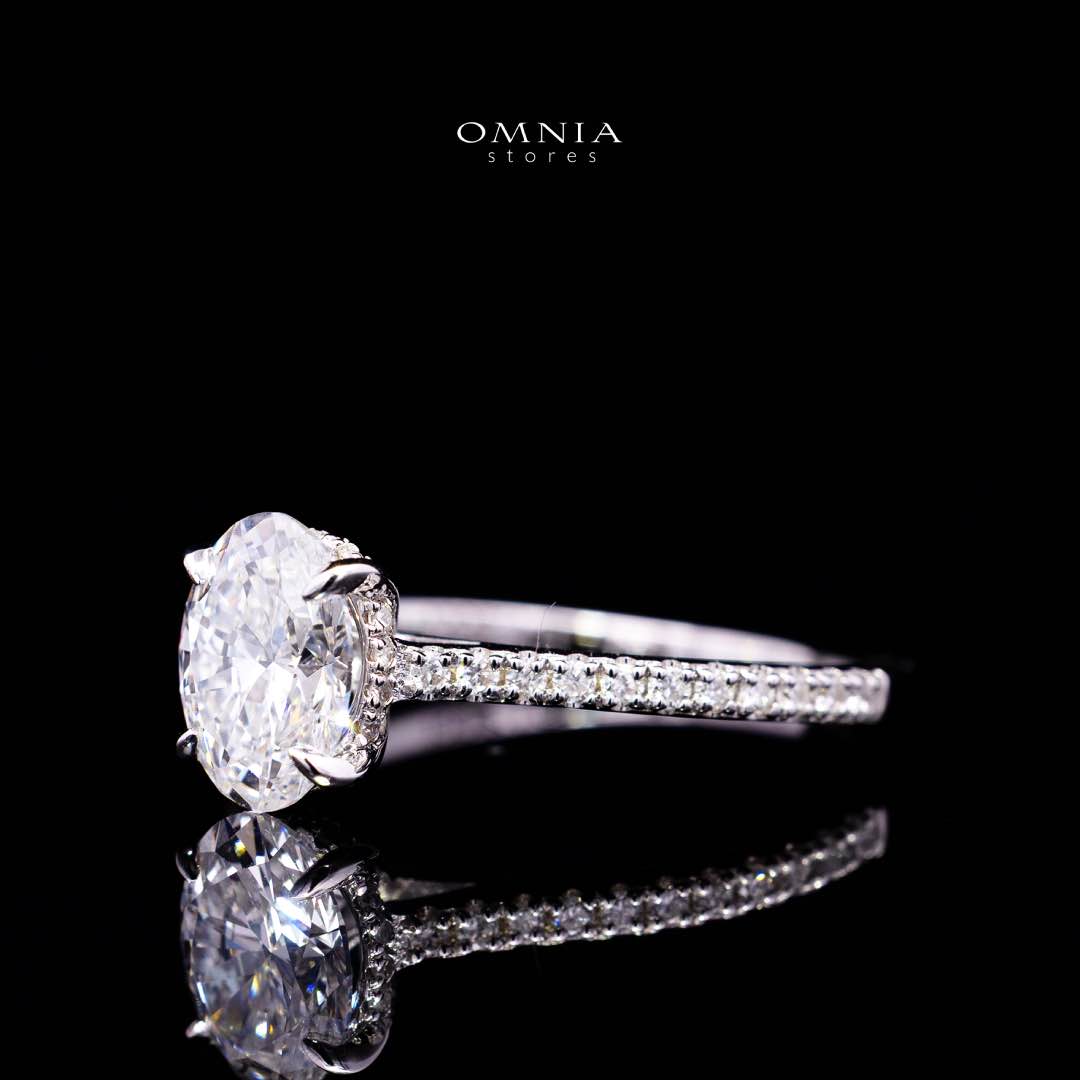Sadia Lab Grown White IGI Certified Round Brilliant VS1 Ring With High Quality 925 Silver 1.50ct