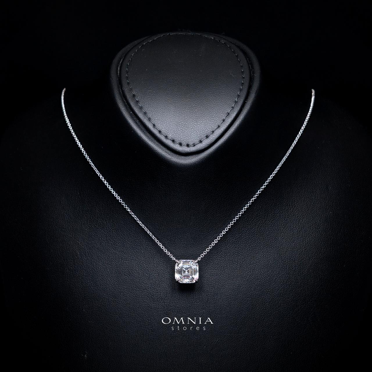 Eliza Necklace with Certificate, High-Quality Premium Simulated Diamonds in 925 Sterling Silver