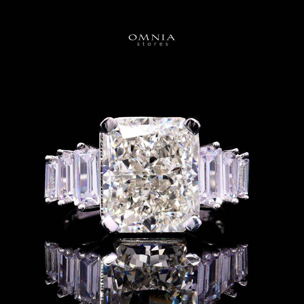 Karylle Ring with Certified Premium Simulated Diamonds in 925 Sterling Silver - OMNIASTORES KSA