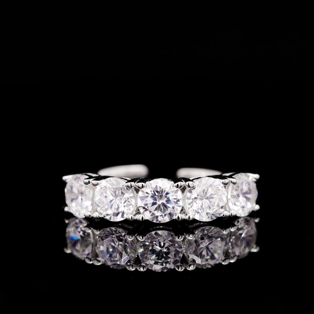 Rowan White Luxury Bridal Full Set | 925 Sterling Silver with High-Quality Simulated Diamonds