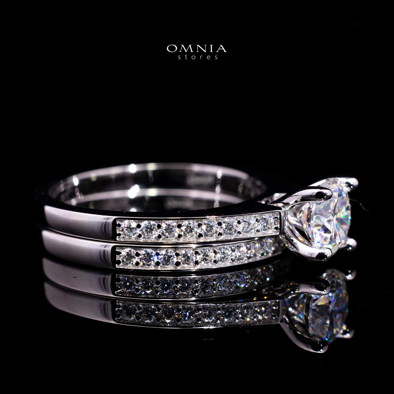 Sonya Round Moissanite Ring 6mm (0.8CT) with Certificate in 925 Sterling Silver