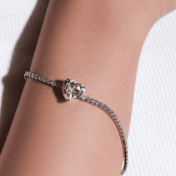 Omnia Louise Yellow Bracelet In 92.5 Pure Silver High Quality Simulated Diamonds - OMNIASTORES UAE