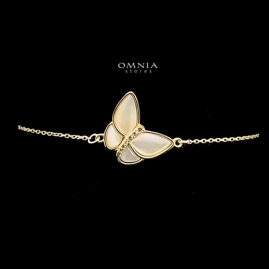 Omnia Ivy Butterfly Bracelet in 92.5 Silver with High Quality Iced Cut Stones - OMNIASTORES UAE