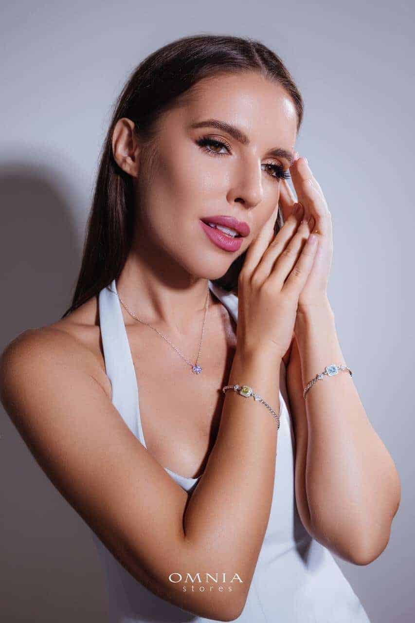 Omnia Almas Yellow Spark Tennis Bracelet in 92.5 Silver with High Quality Simulated Diamonds - OMNIASTORES UAE