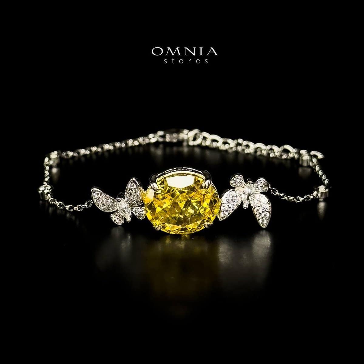 Omnia Maysun Bracelet In 92.5 Silver High Quality Simulated Diamonds - OMNIASTORES UAE