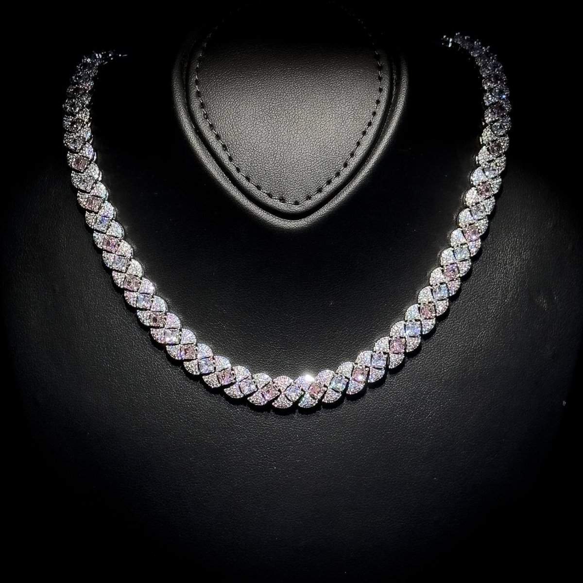 Omnia Layan Pink Bridal Full Set in High-Quality Zircon Stone Rhodium Plated - OMNIASTORES UAE