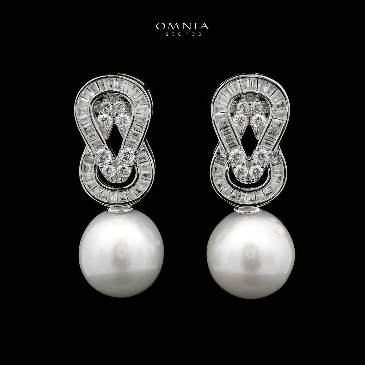 Omnia Alia Fresh Real Water Pearl Set in 92.5 Silver Accessories High Quality Simulated Diamonds - OMNIASTORES UAE