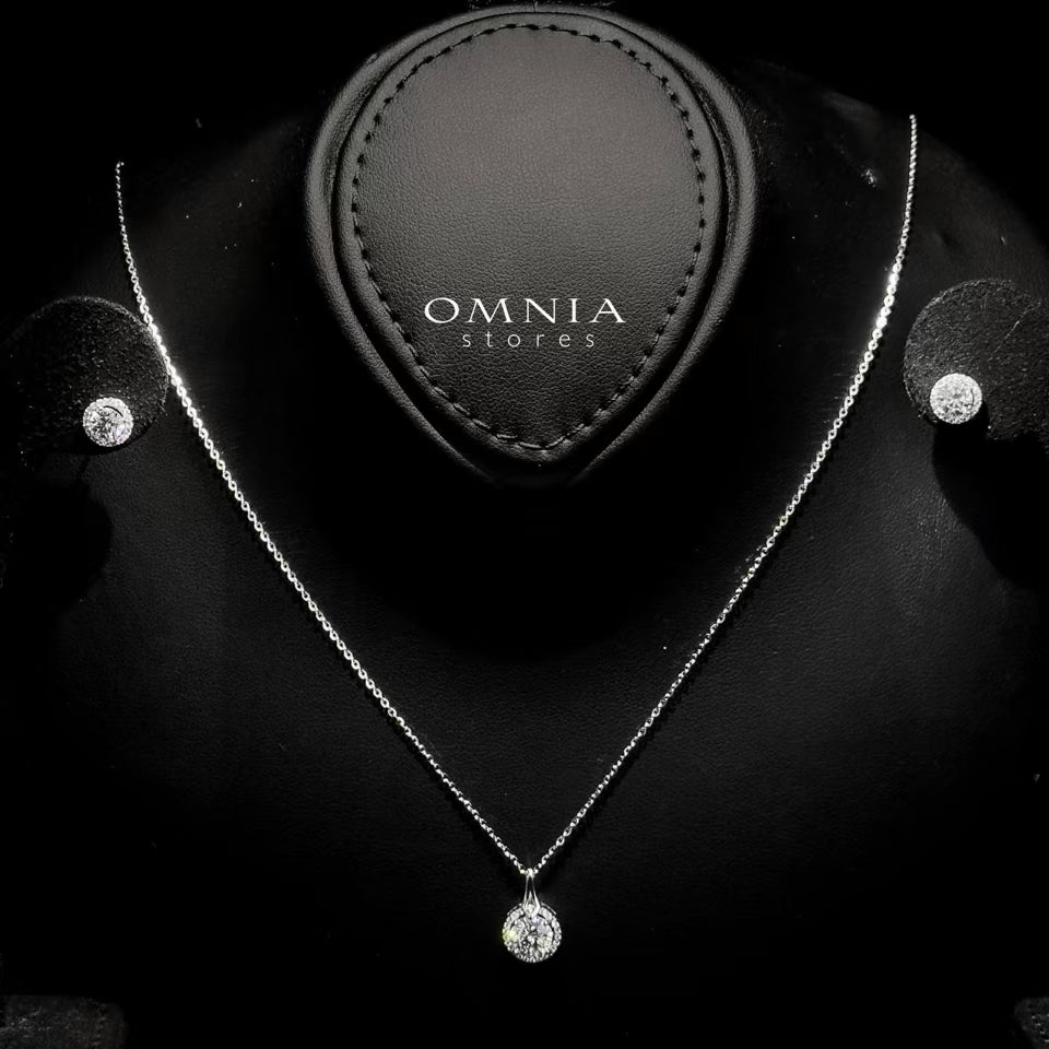 Omnia Noor White Set in 92.5 Silver with High-Quality Iced Cut Stone - OMNIASTORES UAE