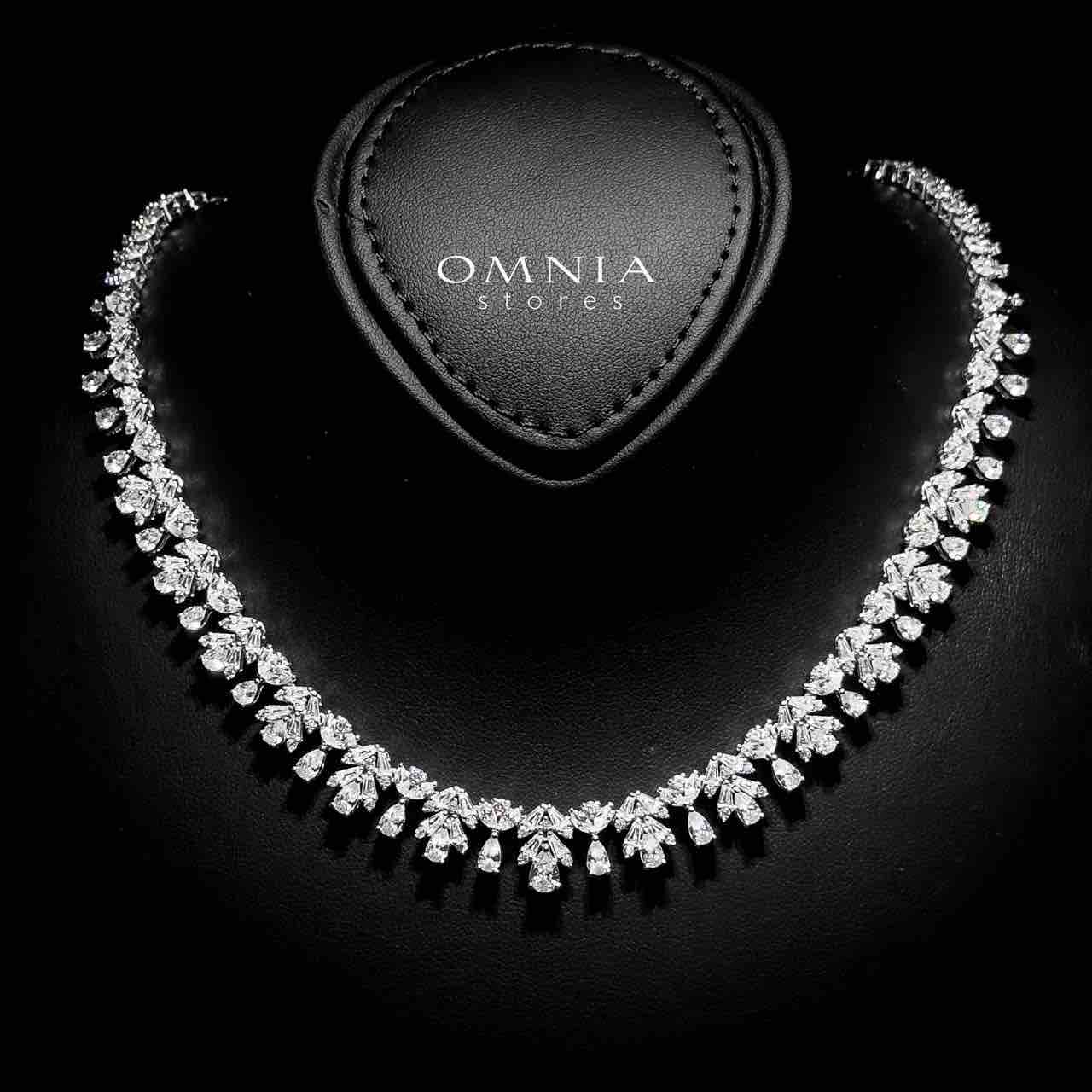 Omnia Omayra White Bridal Full Set in 925 Silver High Quality Simulated Diamonds - OMNIASTORES UAE