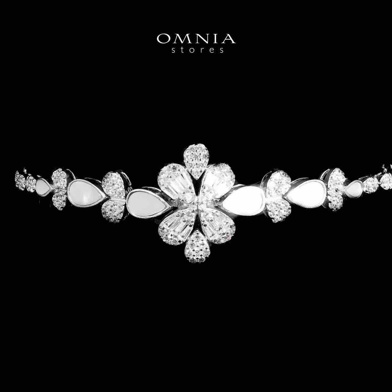 Omnia Qamar White Bridal Full Set in 925 Silver High Quality Simulated Diamonds