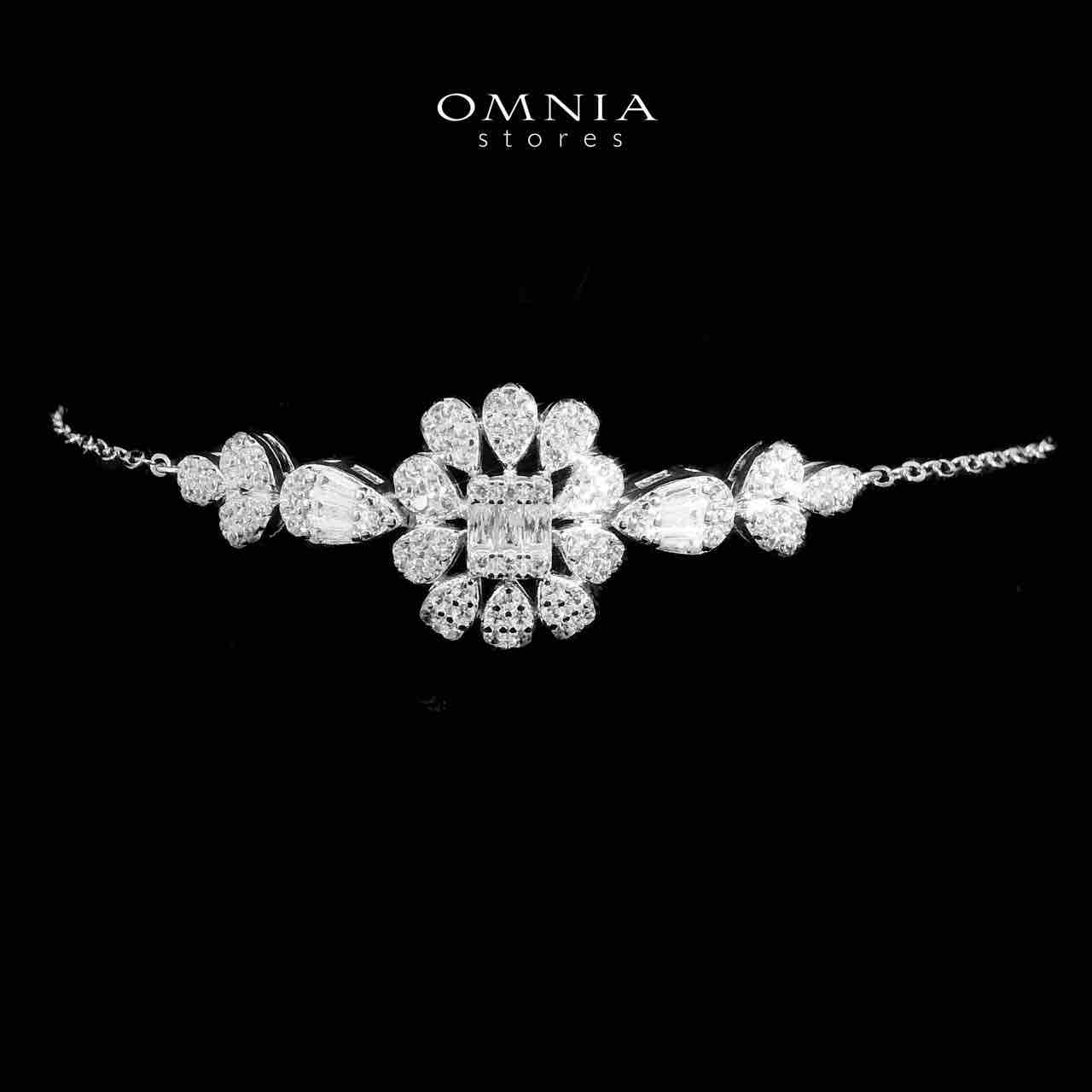 Omnia Aya White Bridal Full Set in 925 Silver High Quality Simulated Diamonds