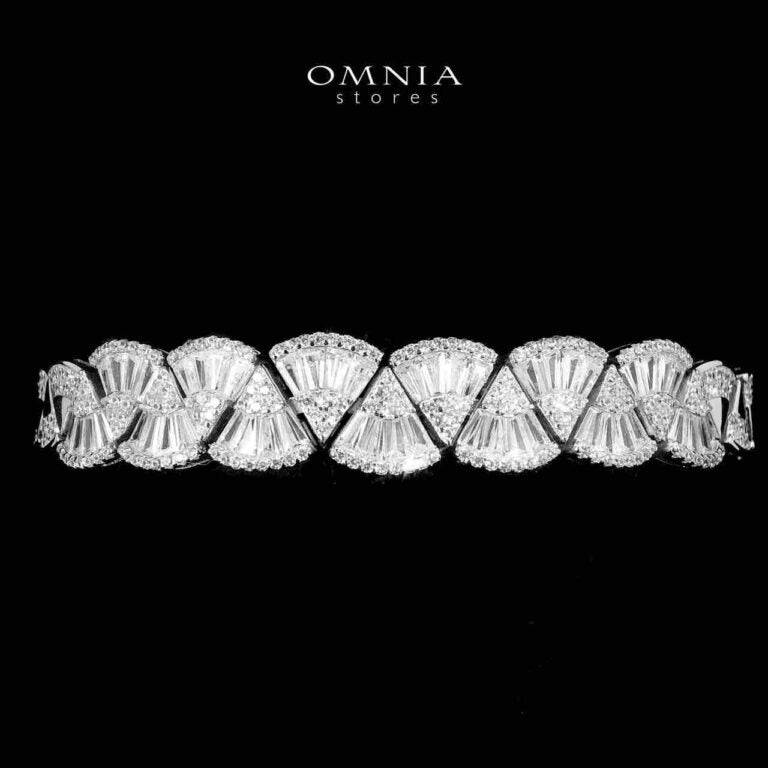 Sumaya White Bridal Full Jewelry Set – High Quality Zircon Stone Premium Rhodium-Plated - OMNIASTORES KSA