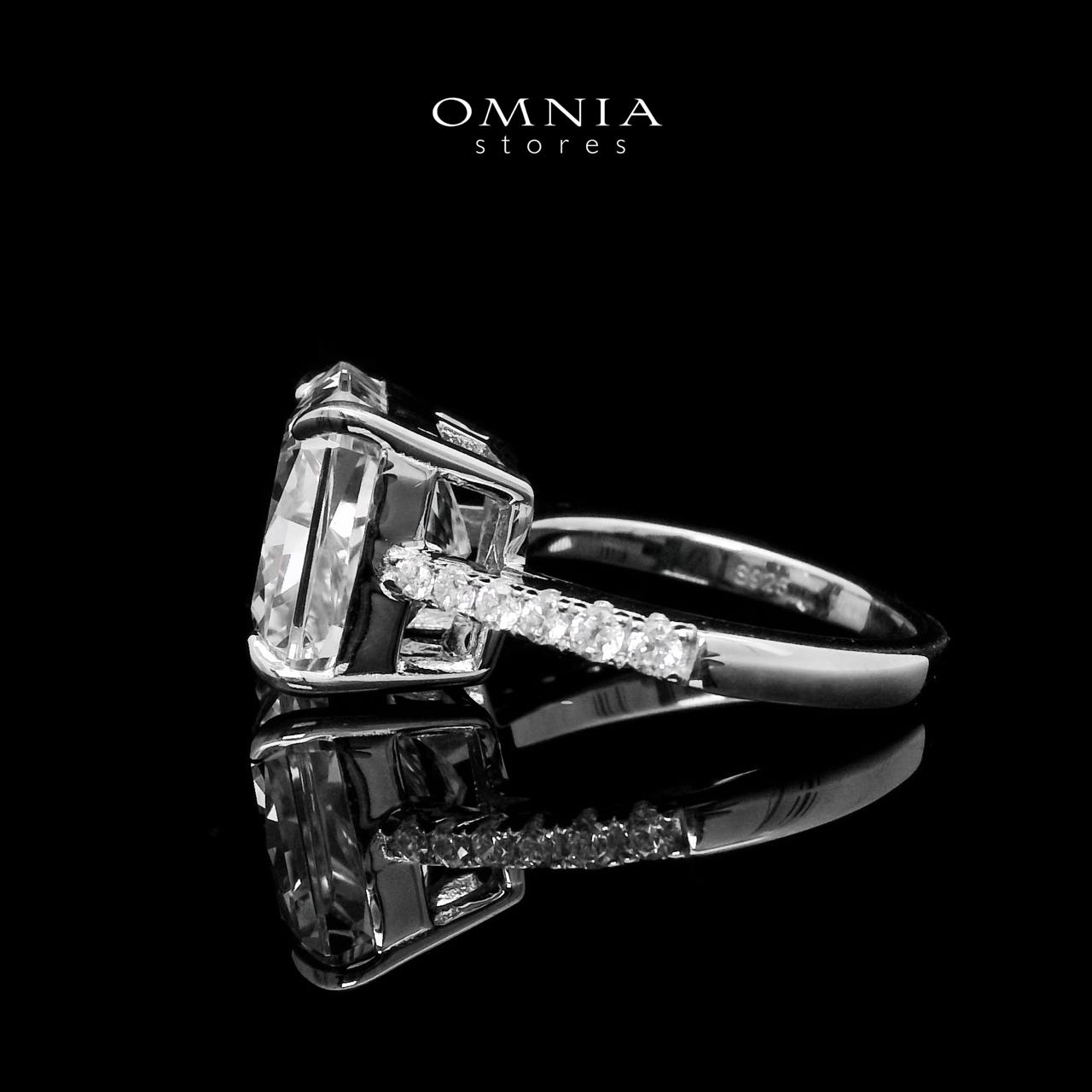 Omnia Adele White 1.25 Carat Ring In 925 Silver High Quality Simulated Diamonds