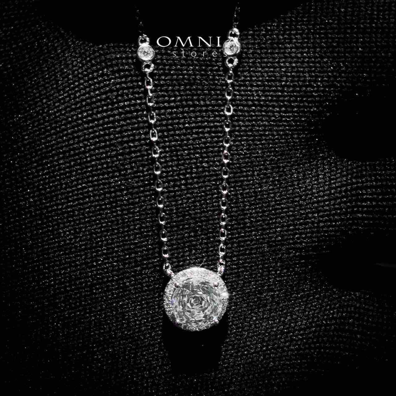 Suhayla Necklace In 925 Silver High Quality Simulated Diamonds