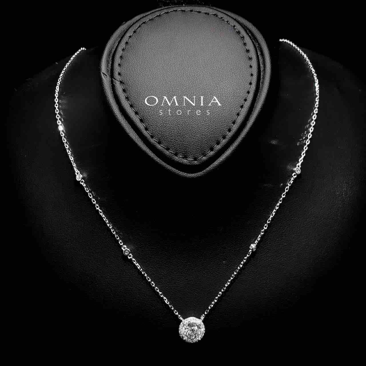 Suhayla Necklace In 925 Silver High Quality Simulated Diamonds