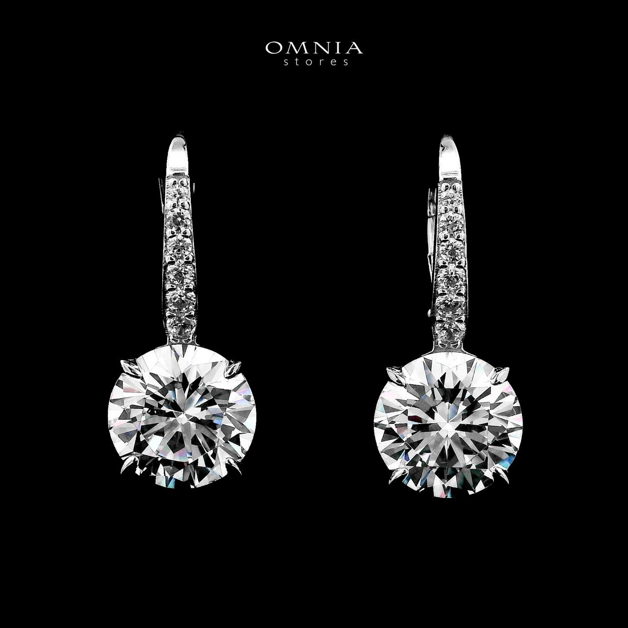 Mahvash Drop Earrings In 925 Silver Certified High Quality Lab Grown Stones - OMNIASTORES UAE