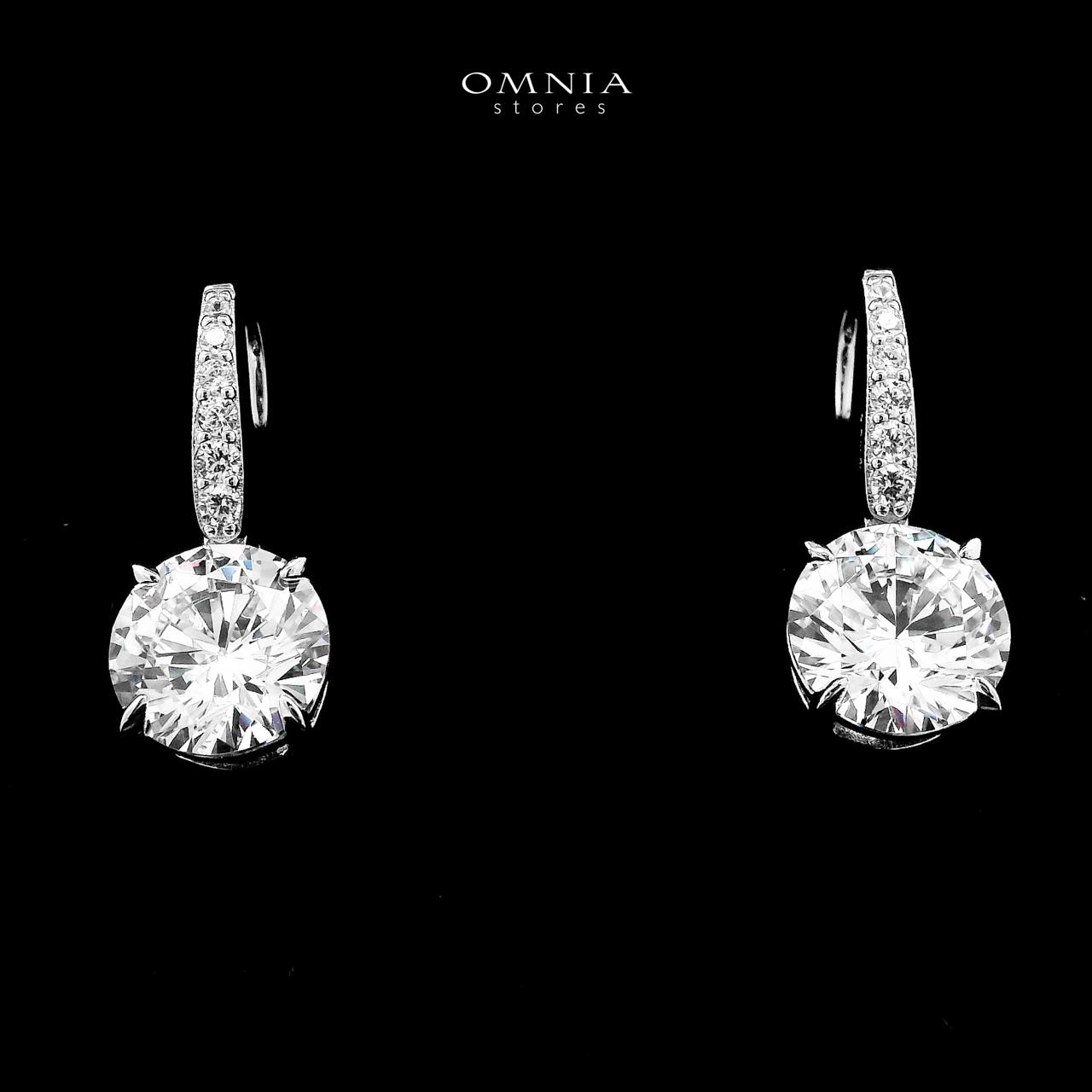 Mahvash Drop Earrings In 925 Silver Certified High Quality Lab Grown Stones - OMNIASTORES UAE