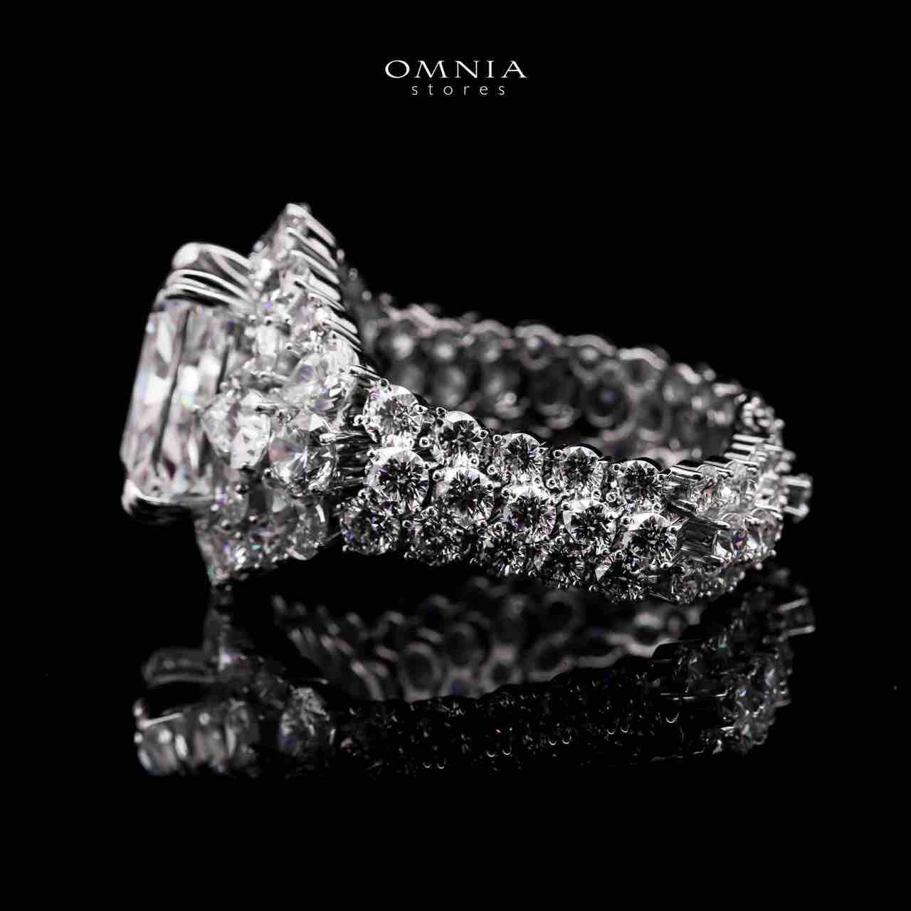 Nahid White Bracelet In 925 Silver Certified High Quality Lab Grown Stones - OMNIASTORES UAE