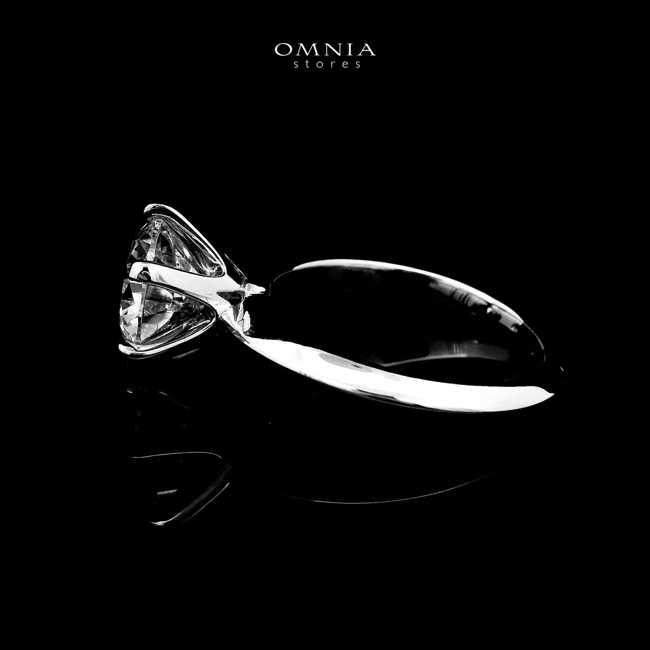 Pari White Ring In 925 Silver Certified High Quality Lab Grown Stones