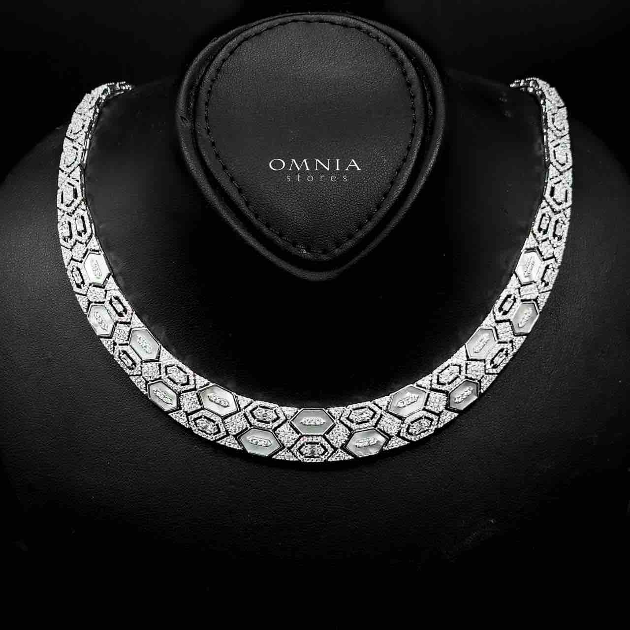 Omnia Raya Bridal Full Set Accessories in High Quality Zircon Stone in Rhodium Plated