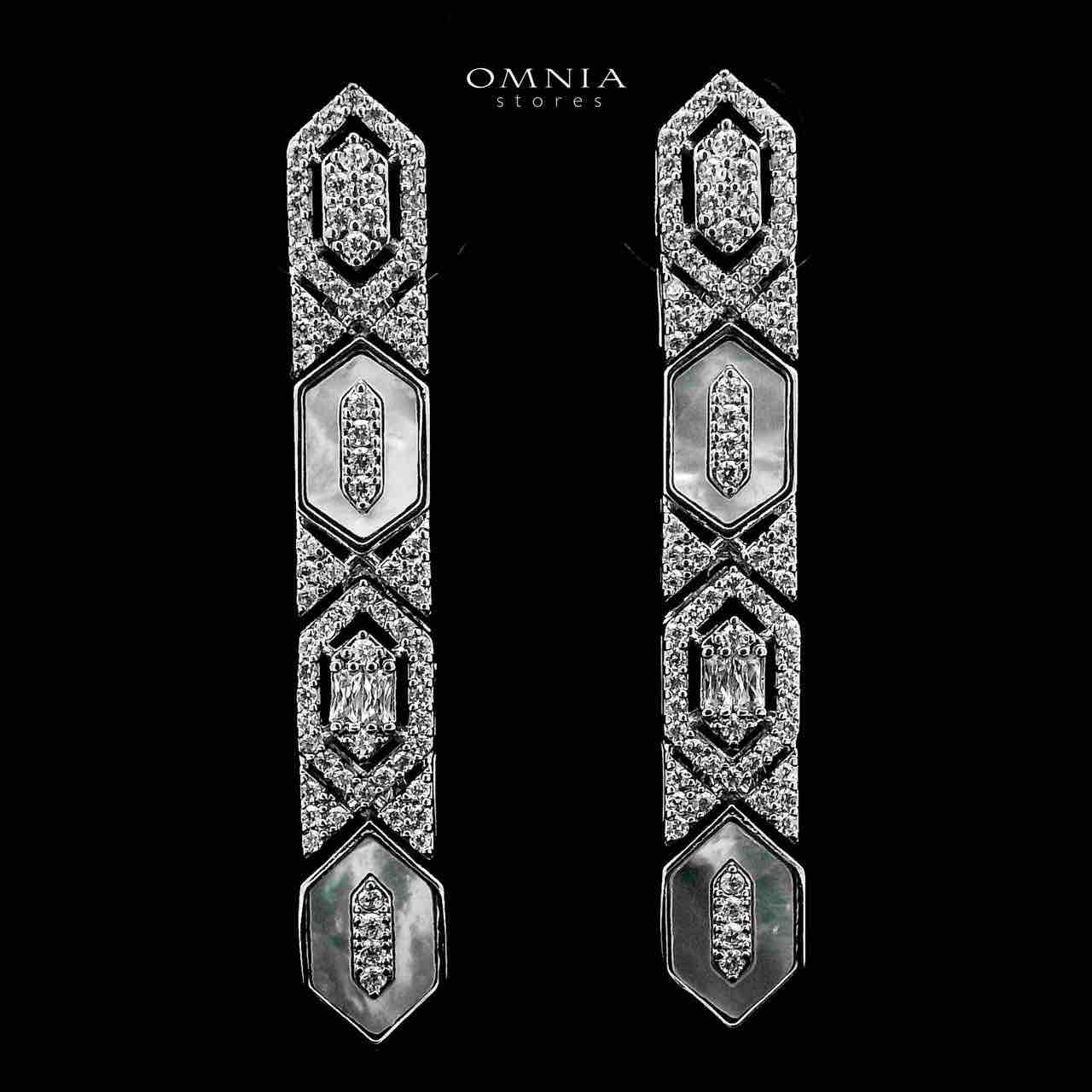 Omnia Raya Bridal Full Set Accessories in High Quality Zircon Stone in Rhodium Plated