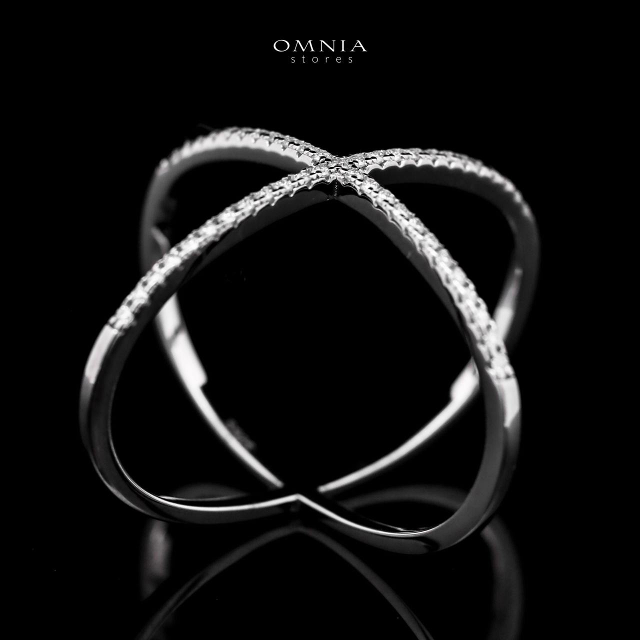 Omnia Virelle White Ring 925 Silver in High Quality White Moissanite Stone - OMNIASTORES UAE