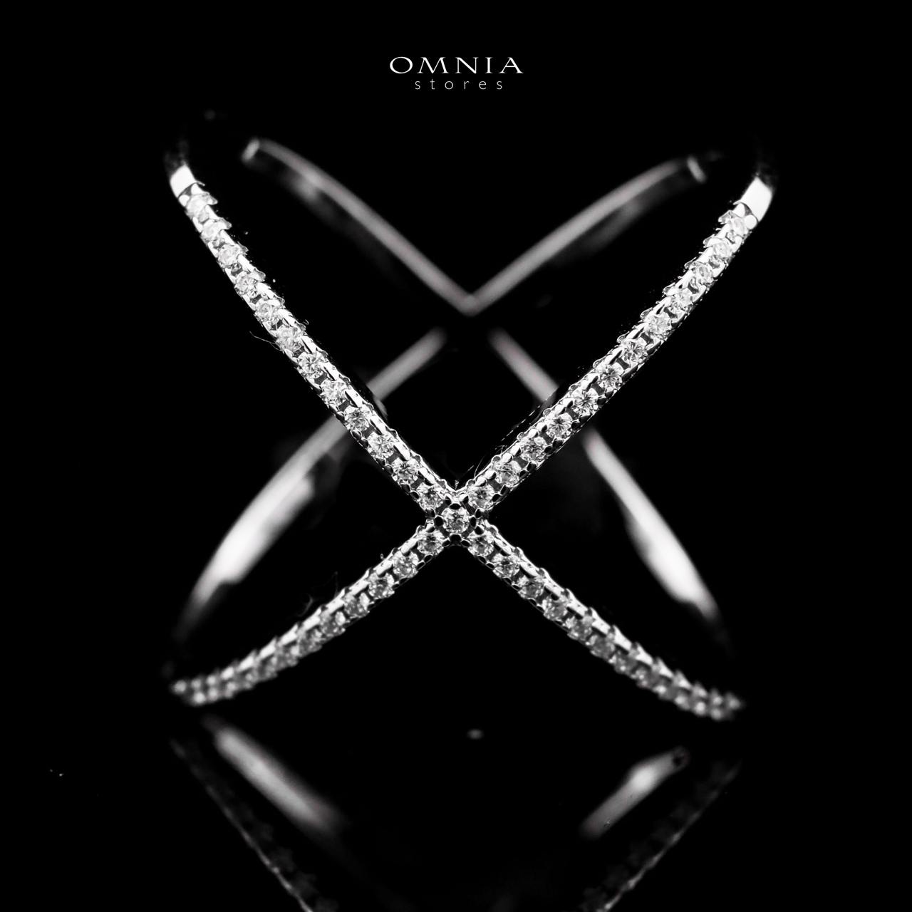 Omnia Virelle White Ring 925 Silver in High Quality White Moissanite Stone - OMNIASTORES UAE