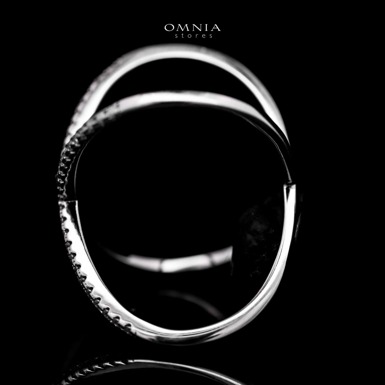 Omnia Virelle White Ring 925 Silver in High Quality White Moissanite Stone - OMNIASTORES UAE
