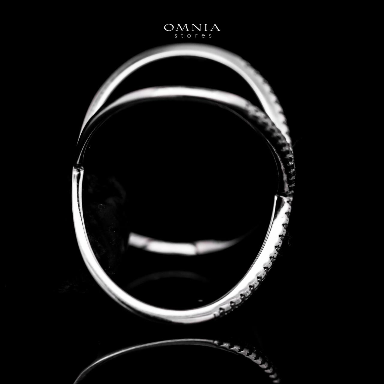 Omnia Virelle White Ring 925 Silver in High Quality White Moissanite Stone - OMNIASTORES UAE