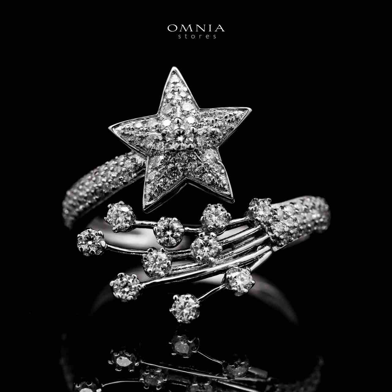 Omnia Calista White Ring 925 Silver in High Quality White Moissanite Stone - OMNIASTORES UAE