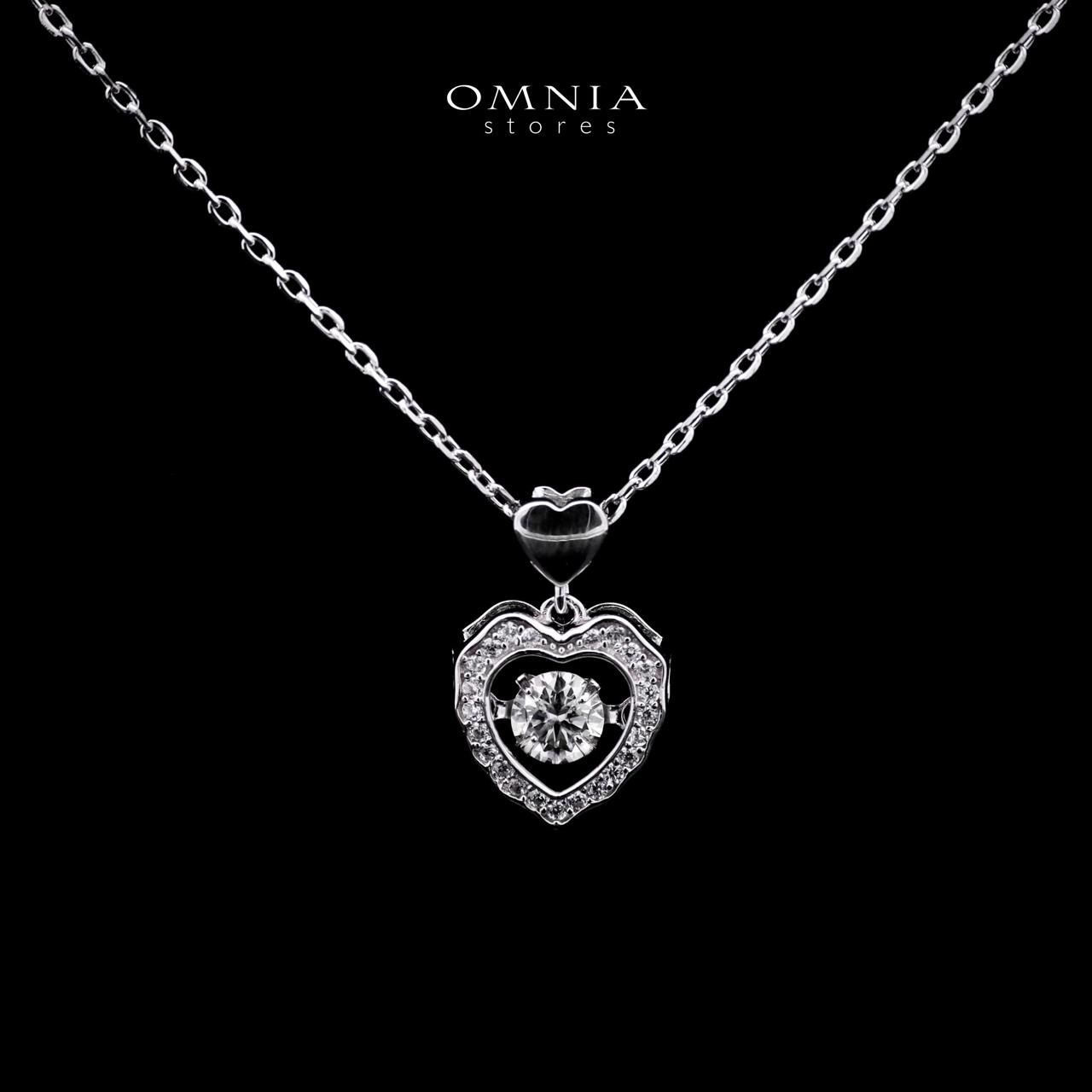 Omnia Jouri Necklace in 925 Silver with High-Quality Moissanite Stone - OMNIASTORES UAE