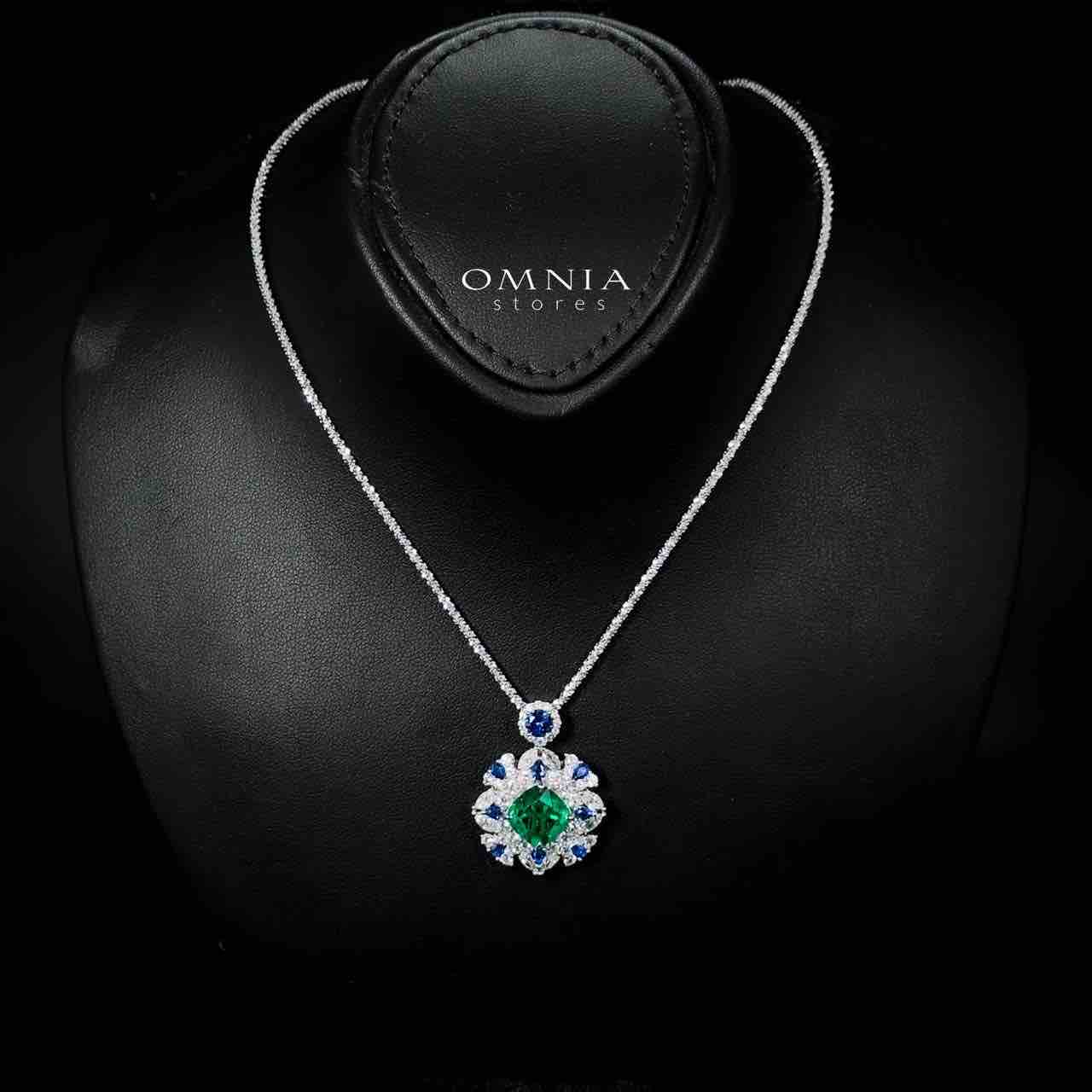 Omnia Shaya Necklace 92.5 Silver In High Quality Simulated diamonds - OMNIASTORES UAE