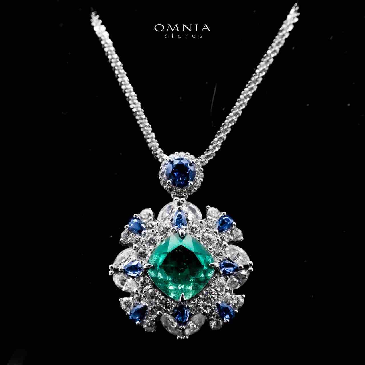 Omnia Shaya Necklace 92.5 Silver In High Quality Simulated diamonds - OMNIASTORES UAE