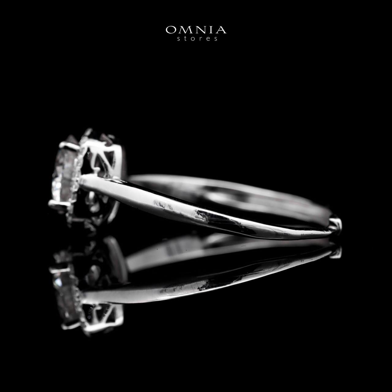 Omnia Bisan Cushion Cut Ring in 92.5 Silver with High Quality Moissanite Stone - OMNIASTORES UAE