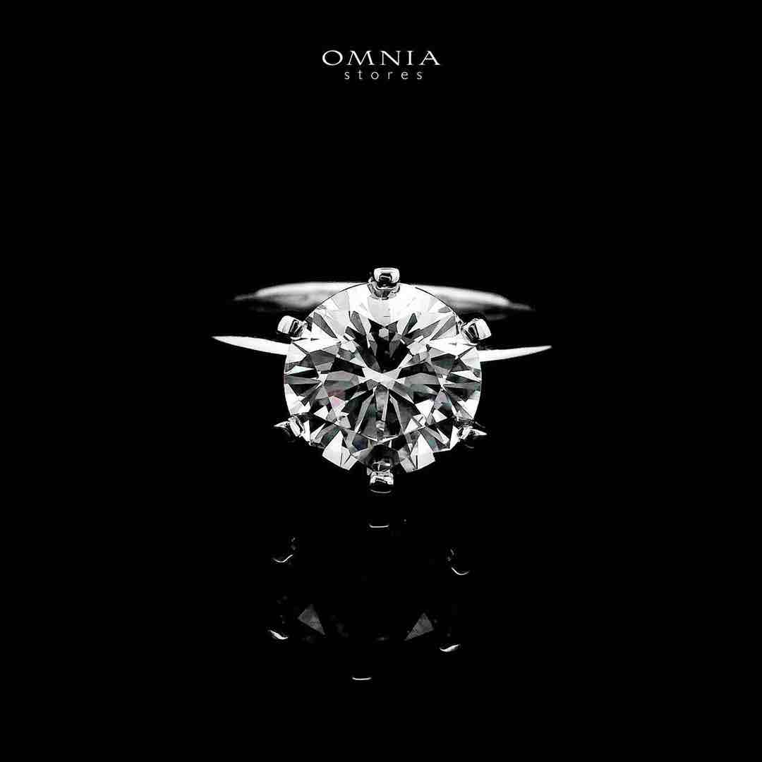 Pari White Ring In 925 Silver Certified High Quality Lab Crafted Stones