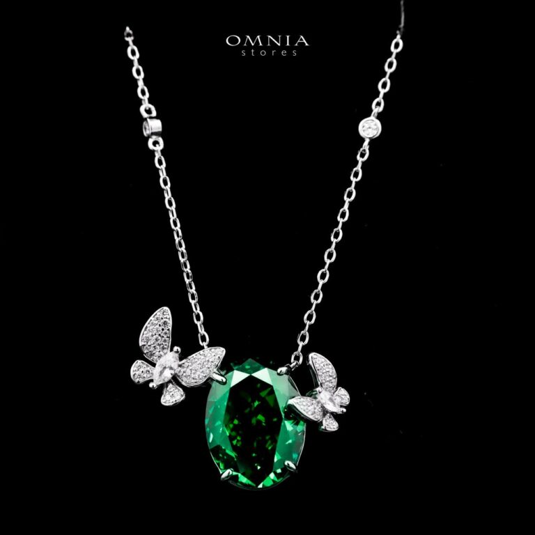 Omnia Maysun Green Full Set In 925 Silver High Quality Simulated Diamonds