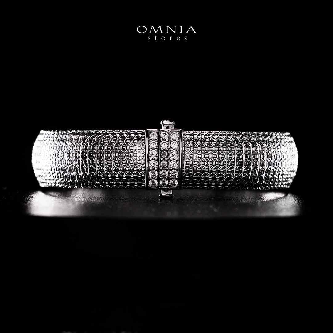Omnia Rimah Silver Bracelet In 925 Silver High Quality Certified Lab Crafted Stones - OMNIASTORES UAE