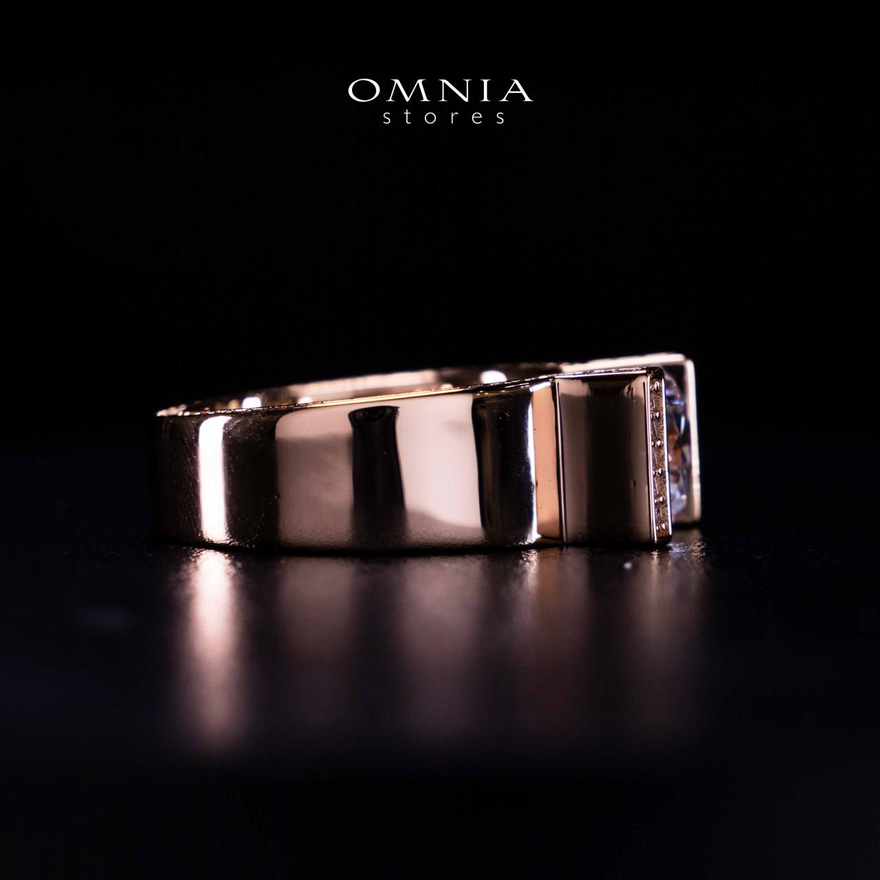 Omnia Aroob Rose Gold Silver Ring In 925 Silver High Quality Certified Lab Crafted Stones - OMNIASTORES UAE