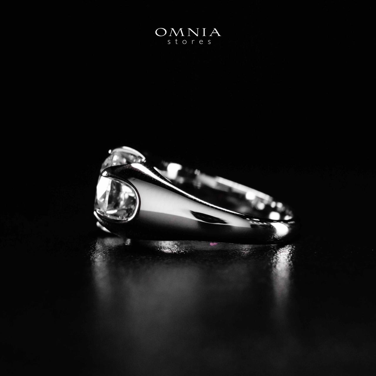 Omnia Maida Silver Ring In 925 Silver High Quality Certified Lab Crafted Stones - OMNIASTORES UAE