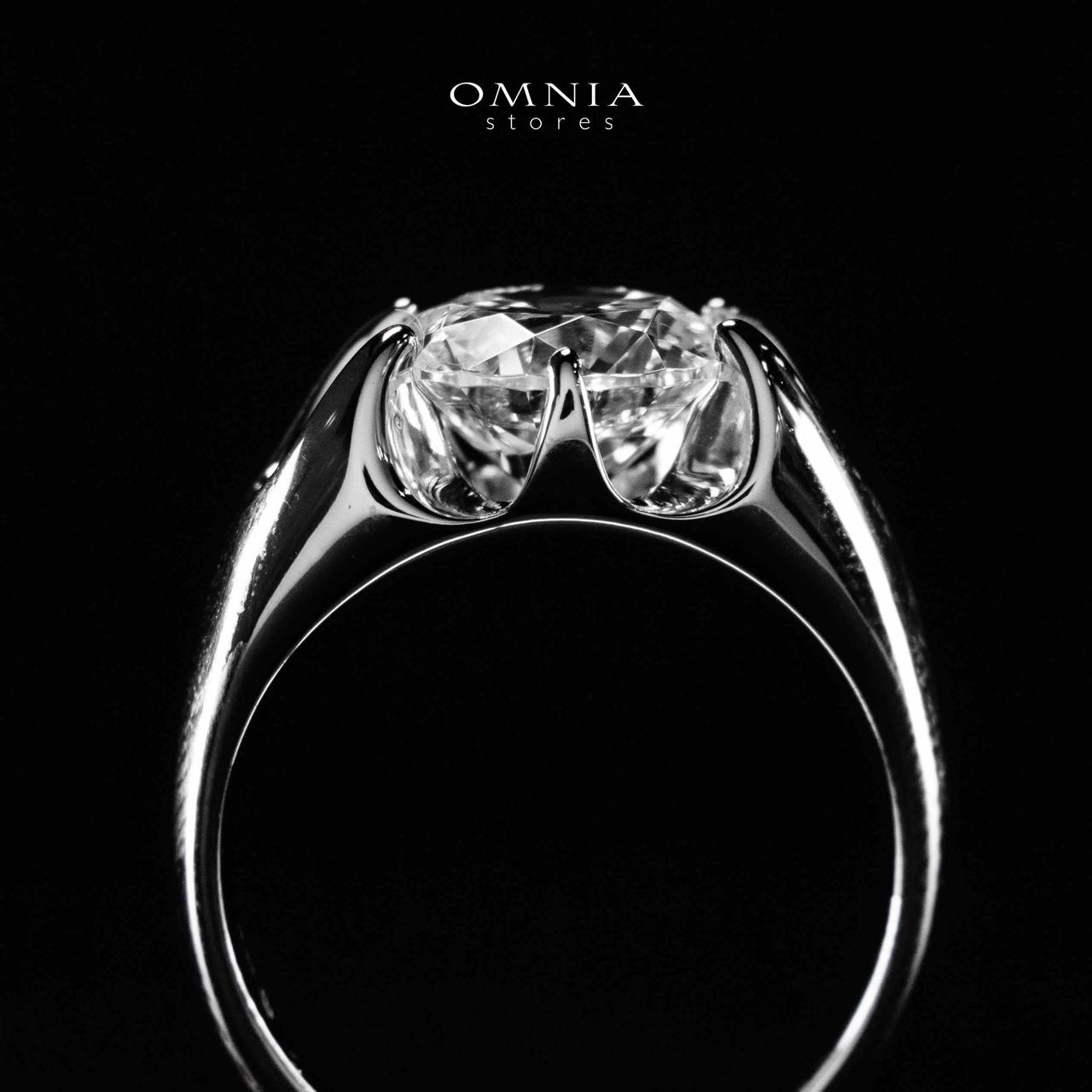 Omnia Maida Silver Ring In 925 Silver High Quality Certified Lab Crafted Stones - OMNIASTORES UAE