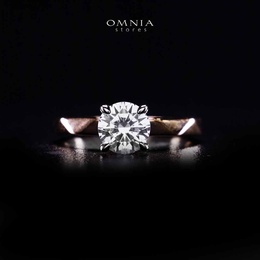 Omnia Maira Rose Gold Ring In 925 Silver High Quality Certified Lab Crafted Stones - OMNIASTORES UAE