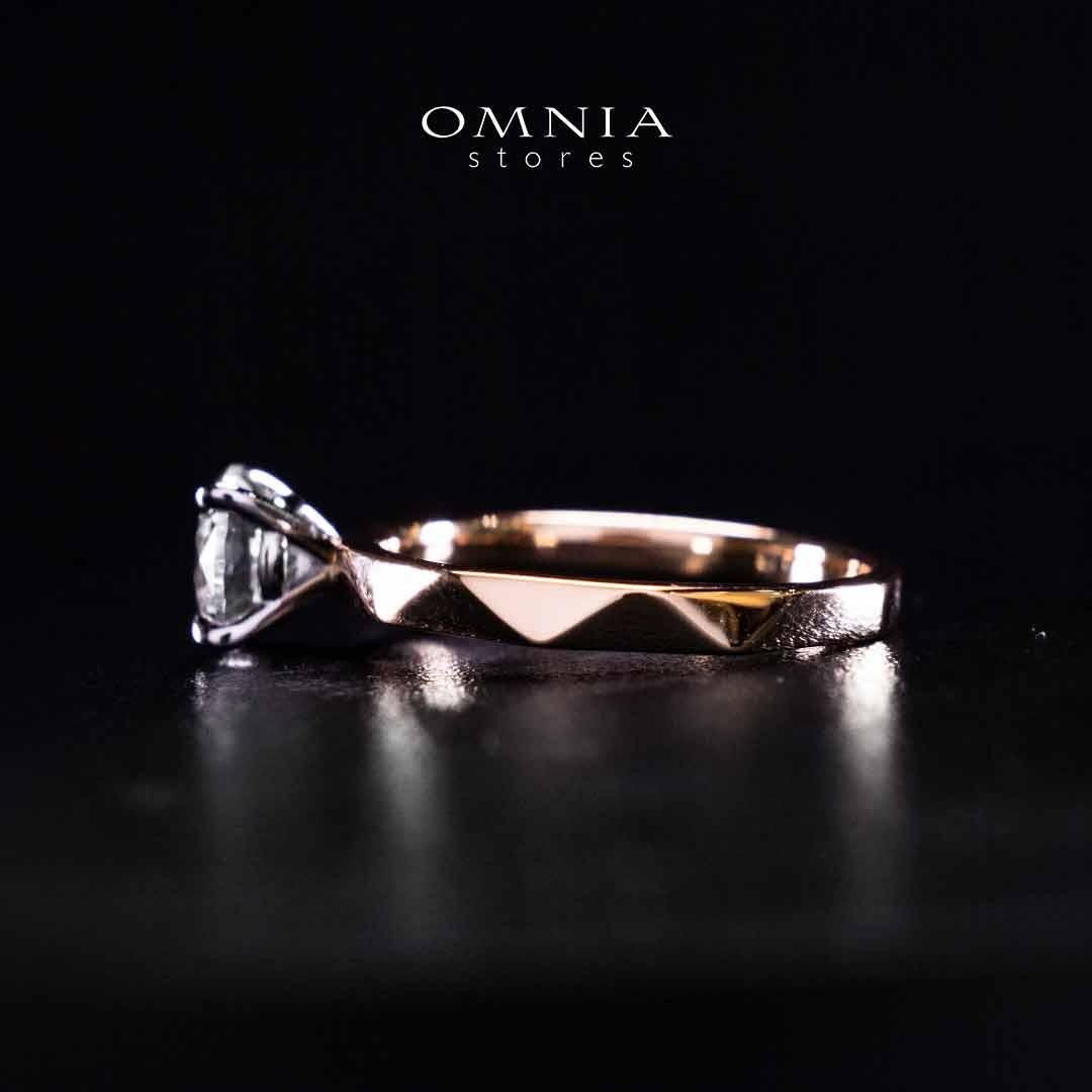 Omnia Maira Rose Gold Ring In 925 Silver High Quality Certified Lab Crafted Stones - OMNIASTORES UAE