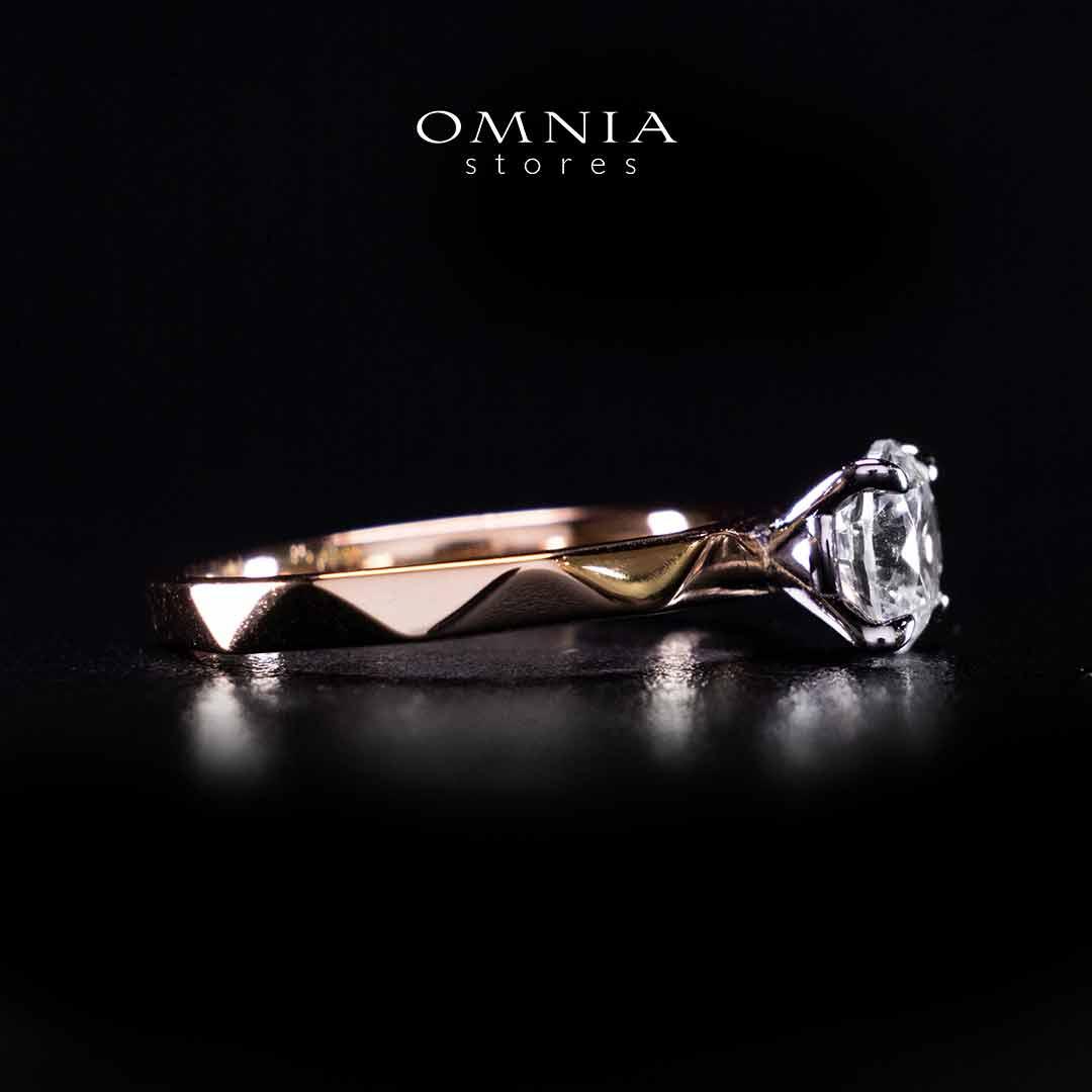 Omnia Maira Rose Gold Ring In 925 Silver High Quality Certified Lab Crafted Stones - OMNIASTORES UAE